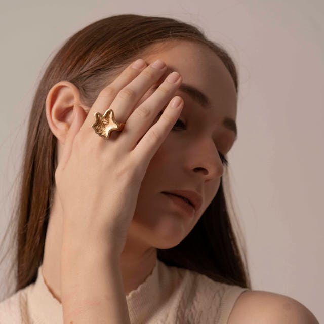 Layered 18Kt Gold Plated Ring