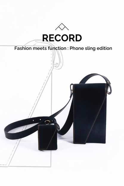 Black Record Bag