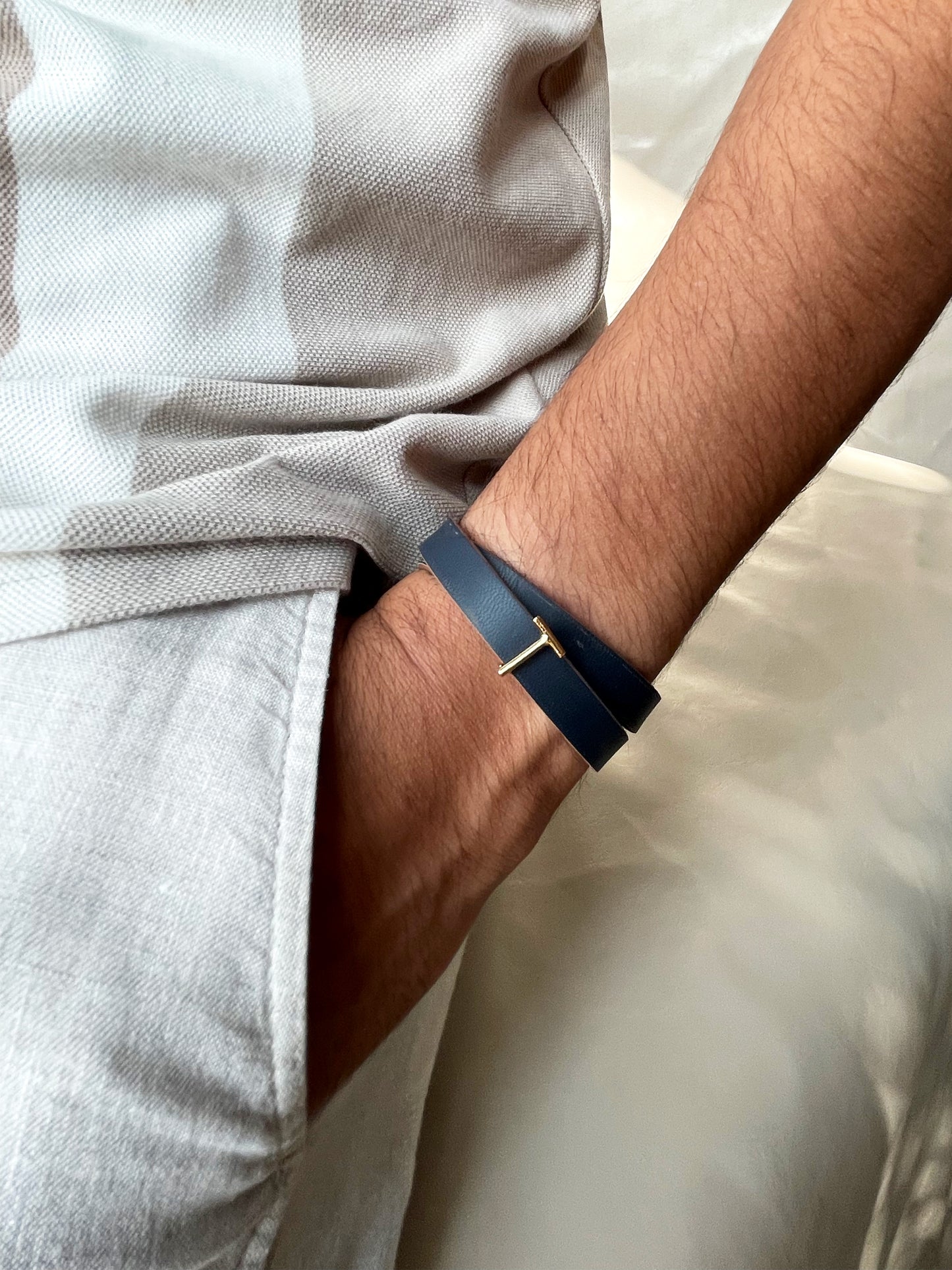 Blue Initial Band