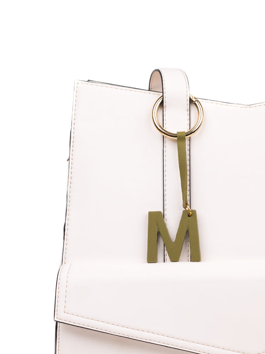 Olive Letter Bag Charm