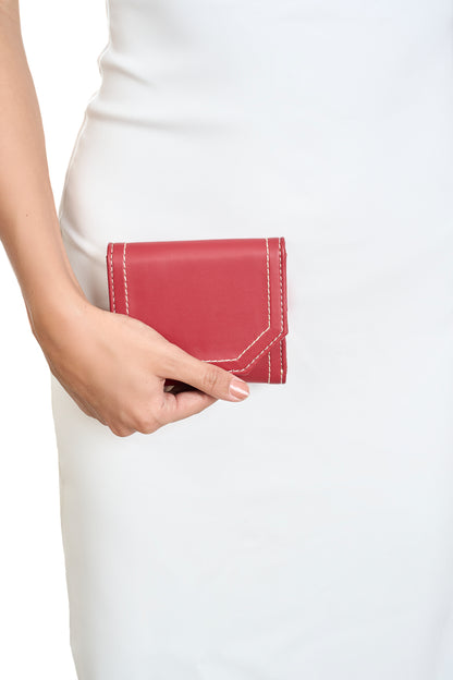 Finefold Wallet : Berry Red