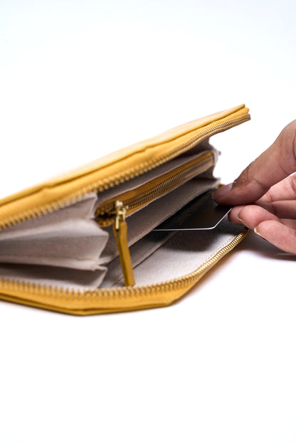 Angler Zip Wallet: Mustard